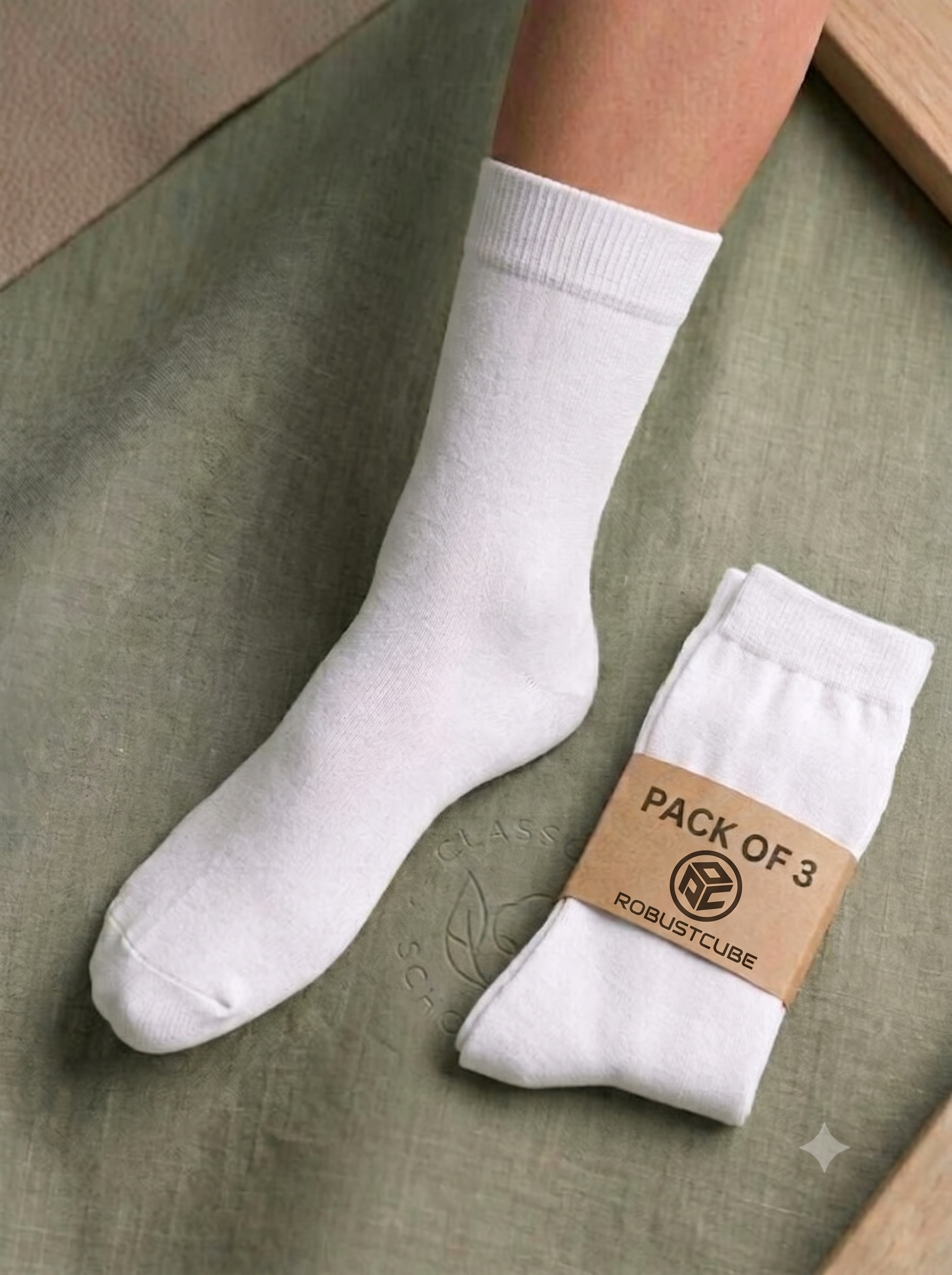 RobustCube Baby Boys & Baby Girls Solid Ankle Length School Socks Unisex (Pack of 3)